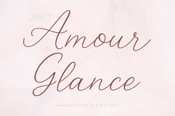 Amour Glance: A Script Font for Elegant Branding
