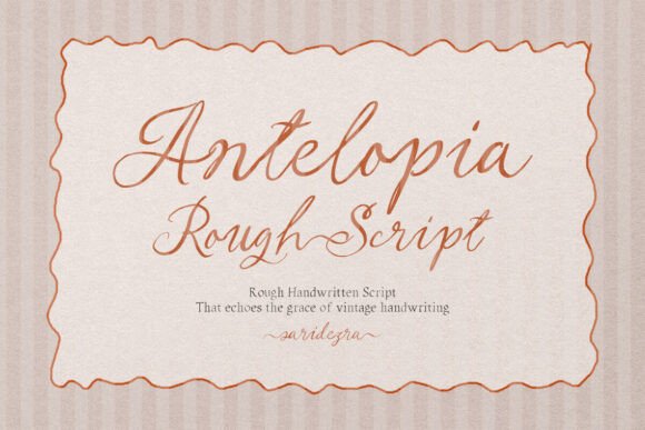 Antelopia: A Handwritten Font with Vintage Soul