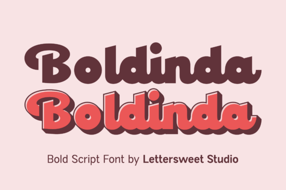 Boldinda: A Bold Script Font with Retro Charm