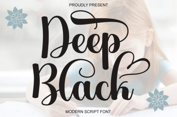 Deep Black: A Stylish Script Font for Elegant Design