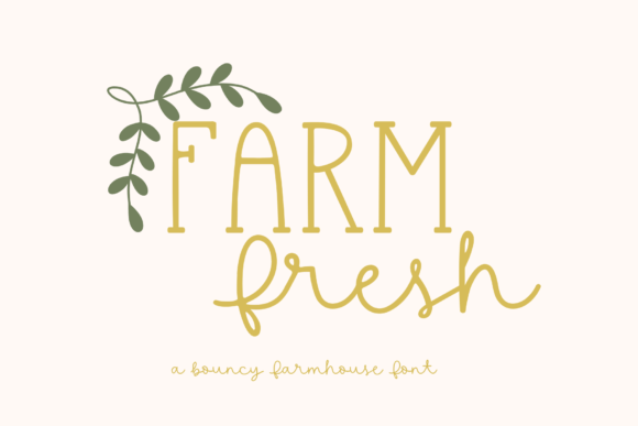 Farm Fresh: The Handwritten Script Font for Authentic Designs