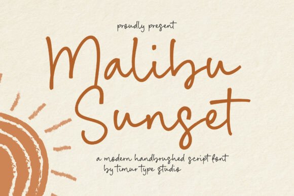 Malibu Sunset: A Font That Feels Like a Warm Evening