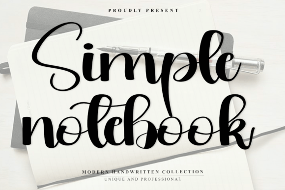 Simple Notebook Font: Capturing Authentic Handwriting