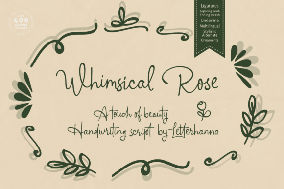 Whimsical Rose: A Font That Dances with Elegance