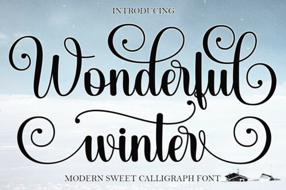 Wonderful Winter: A Modern Script Font for Elegant Designs